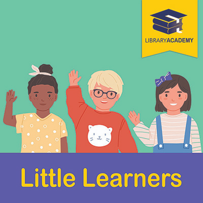 illustration of three children representing Little Learners at the Library