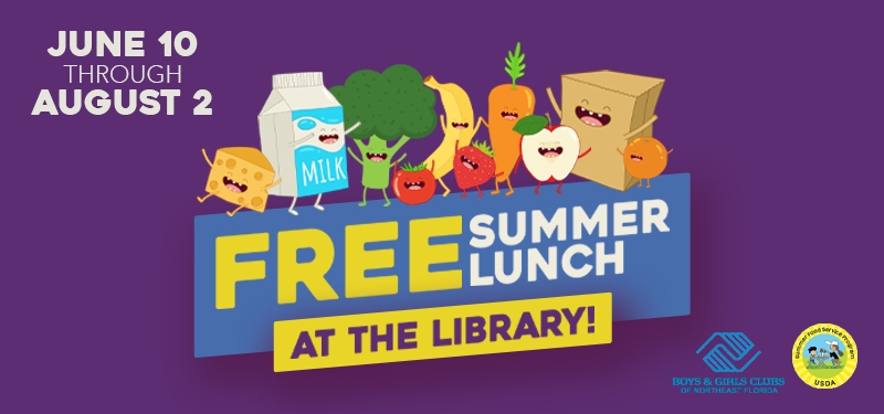 Free Summer Lunch at the Library June 10 through August 2