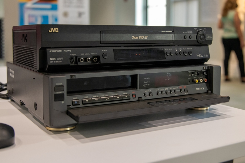 VCRs in one of the digitization stations